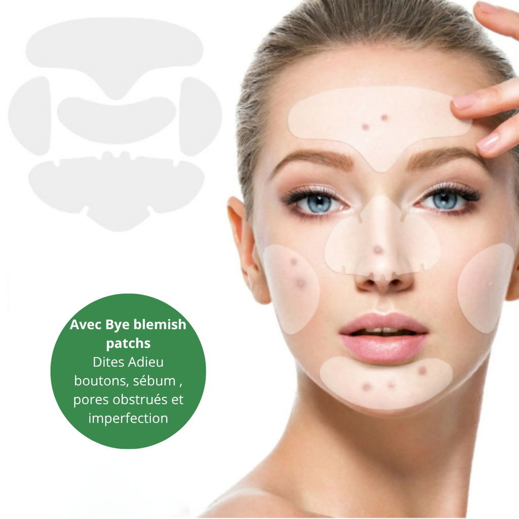 Bye Blemish patchs - 10 patchs nez + menton+ front